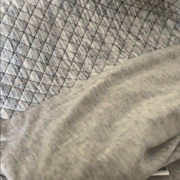 ANN TAYLOR FACTORY Heather Gray Quilt Moto Jacket - Picture 11 of 11